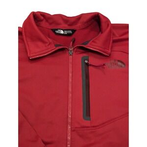 The North Face Quarter Zip‎ Pullover Sweater Men M Red